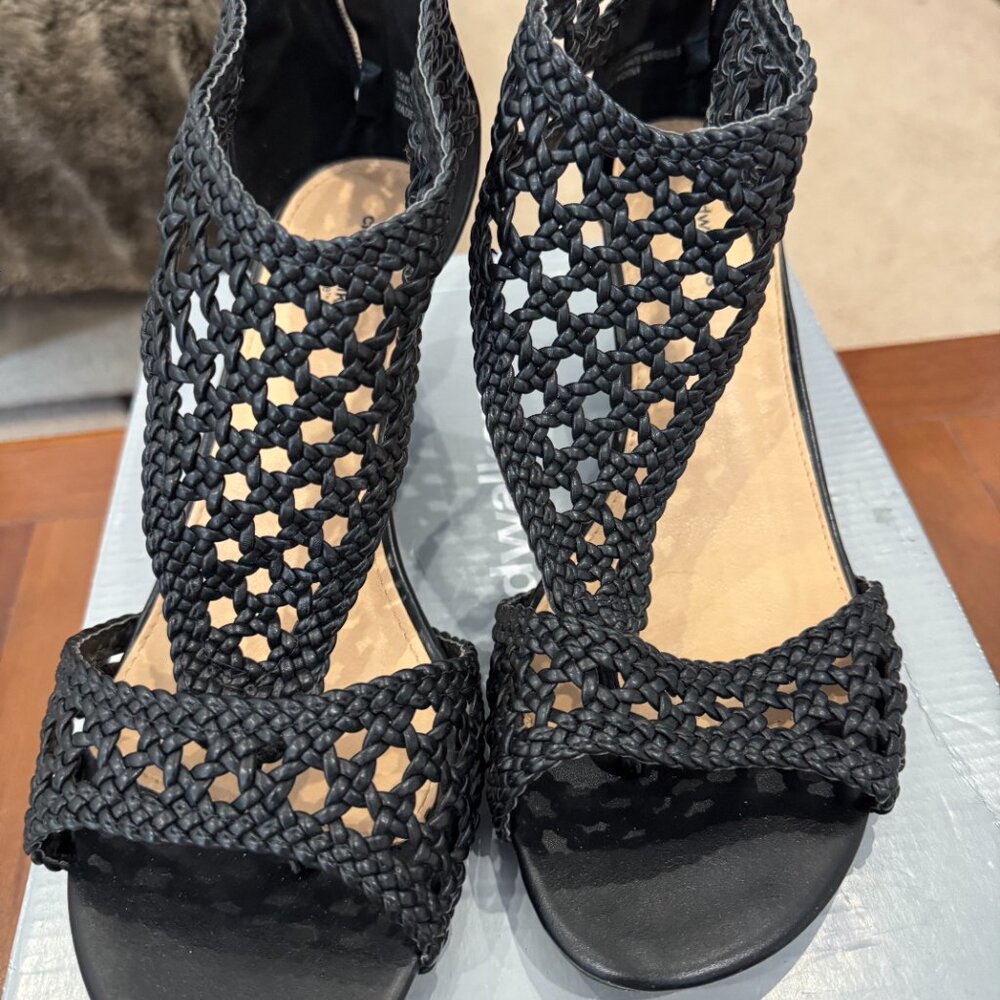 Cloudwalkers Carina Dressy Weave Sandal color BLACK 10 Wide